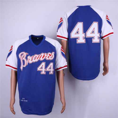 Men's BP Atlanta Braves Throwback Jersey White/Royal